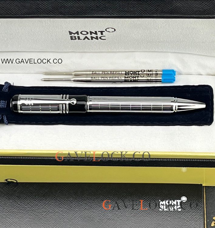 Clone Mont blanc Writers Edition Ballpoint Pen Silver